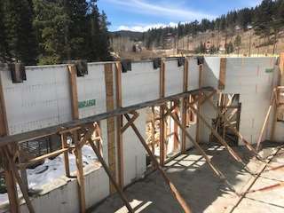 Quad-Lock ICF Home Addition with Radius Walls in Black Hawk CO extension to home