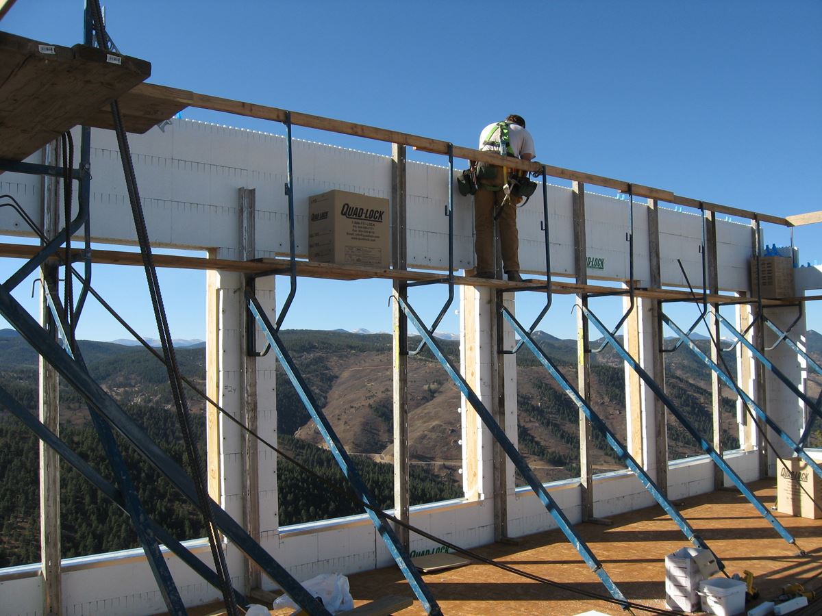 Quad-Lock ICF Home Built on the Rocks - Window Openings 2 - Energywise Sustainable Products CO
