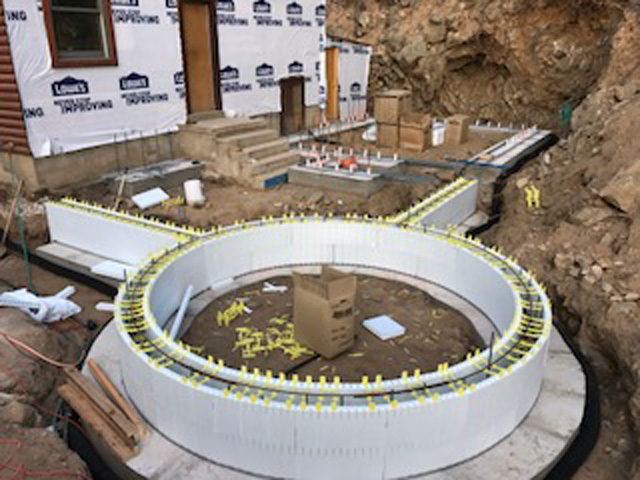 Turret built with Quad-Lock ICF in Blackhawk CO