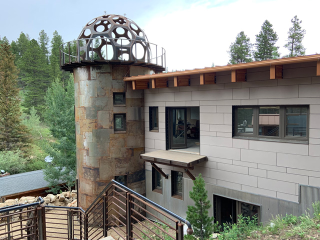 Finished Turret &amp; Addition Built with Quad-Lock ICF